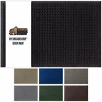 GORILLA GRIP Front Door Mat, 35x23, Indoor Outdoor Ultra Absorbent HydroAbsorb