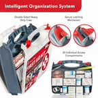 Swiss Safe 2-in-1 First Aid Kit for Car, 348 Pcs, Travel & Home, Businesses -