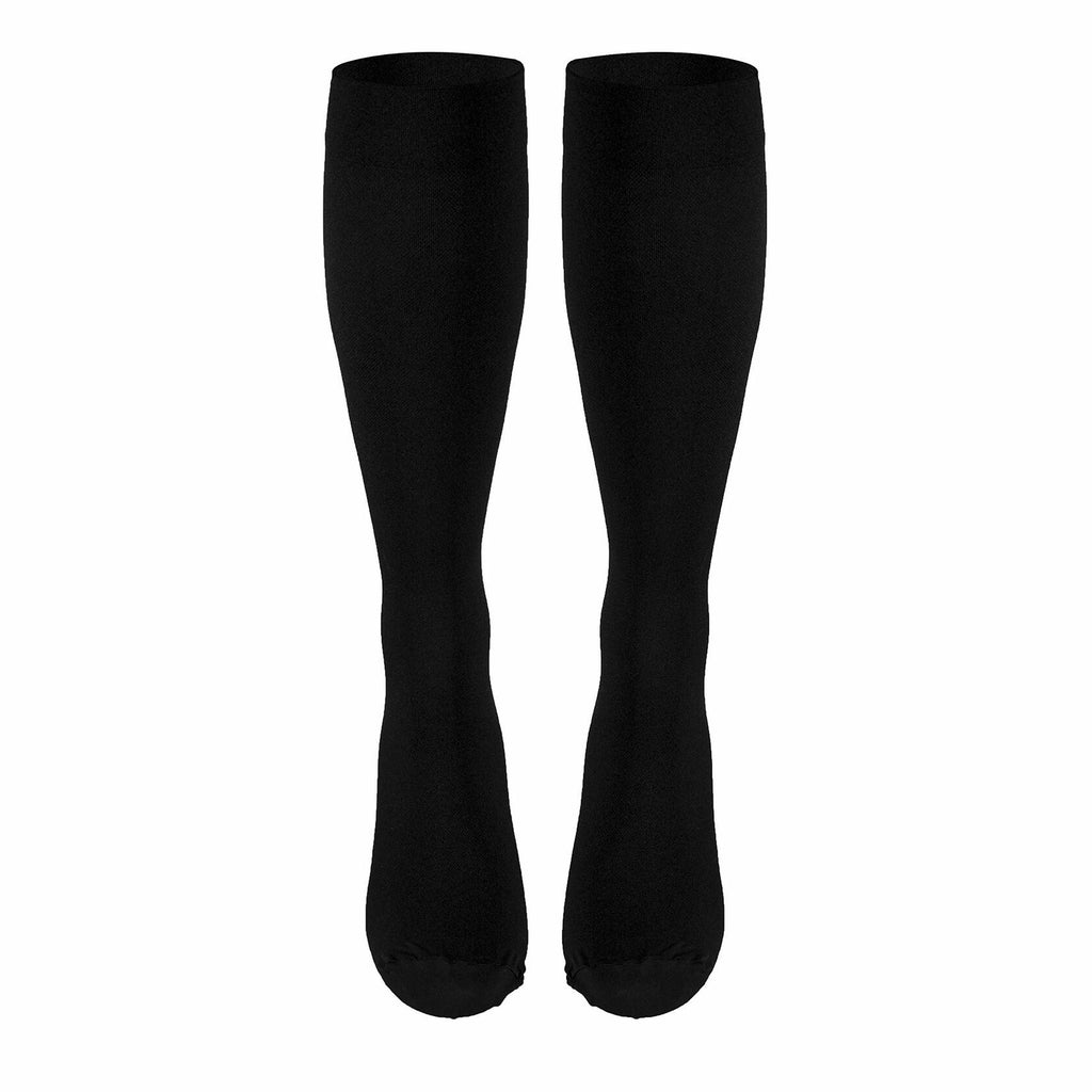 Black 2XL Truform Surgical Stockings, 18 mmHg Compression for Men and Women,