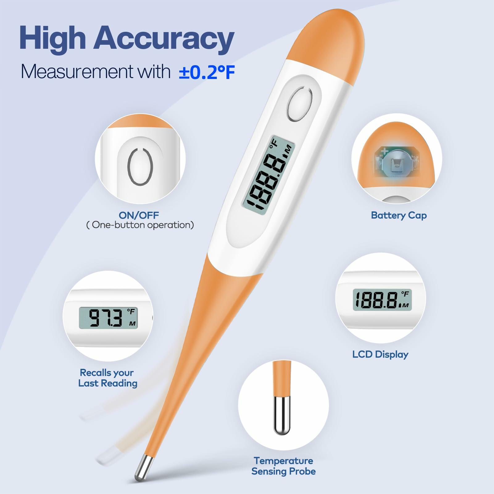 Boncare 10 Seconds Digital Thermometer for Adults and Kids - Accurate & Safe