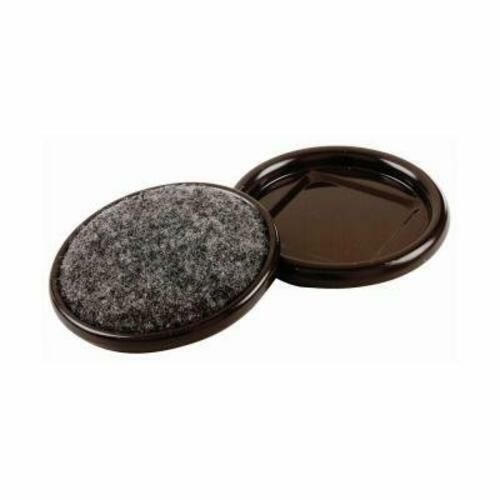 4 Pack 2-1/2 in. Round Carpet Base Metal Furniture Cups