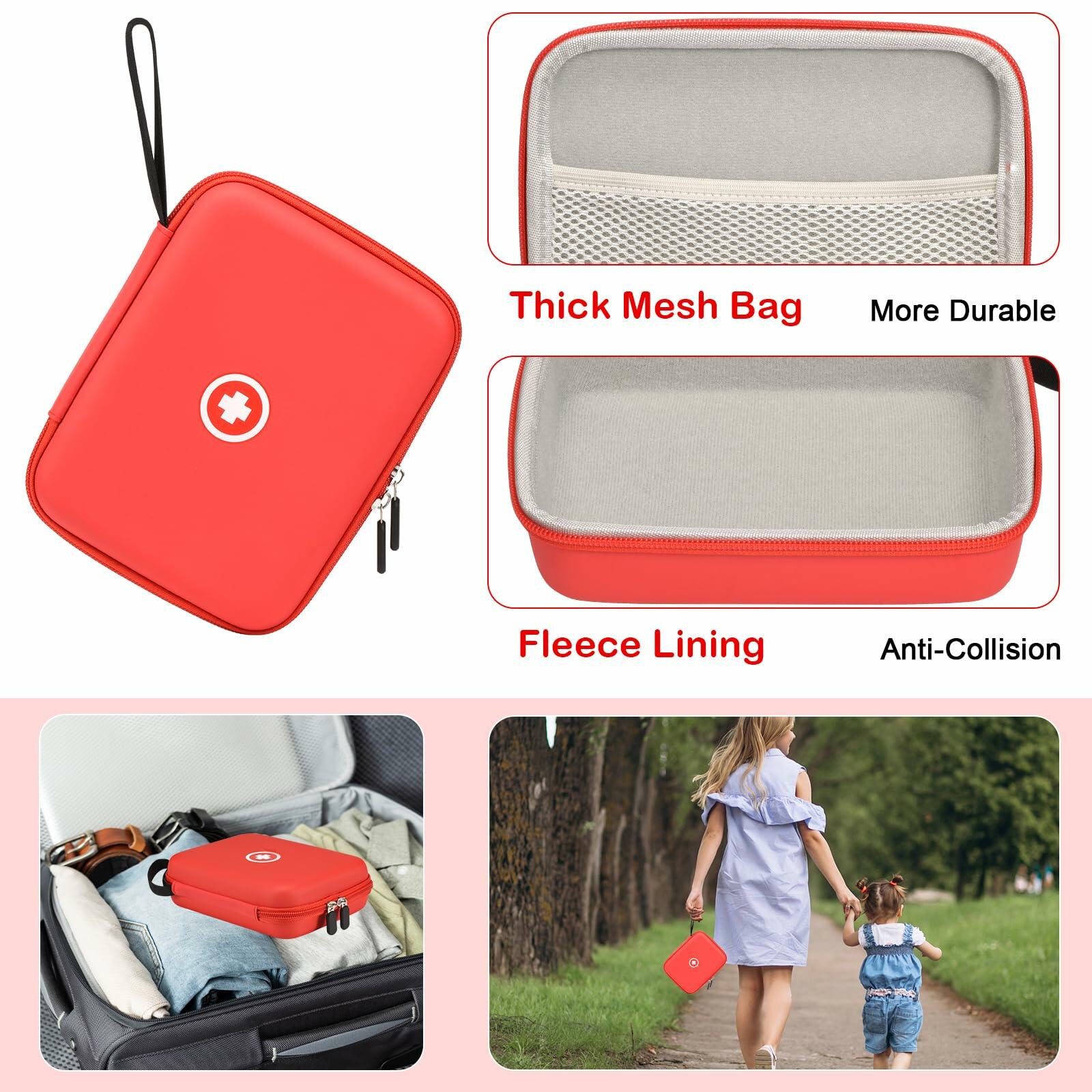 Fukumi Hard Travel Case for Asthma Inhaler, (Case Only) Inhaler Spacer Case for