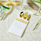 Vplus 600 Pack Paper Napkins Guest Towels Disposable Premium Quality 3-ply