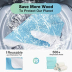 2 Pack SOLOSHINE Bed Pads Washable Waterproof, 52" x 34"  Incontinence Bed Pads,