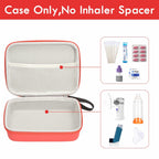 Fukumi Hard Travel Case for Asthma Inhaler, (Case Only) Inhaler Spacer Case for