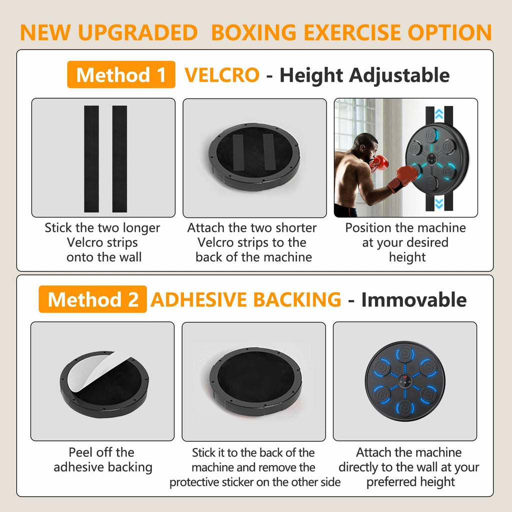 jiaao Music Boxing Machine, 2025 Upgrade Workout Machine for Adults Women Kids,