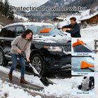 REALYOU 49.2" Car Snow Brush and Ice Scraper for Car Windshield, 3-in-1