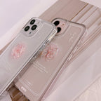 Ownest Compatible for iPhone 14 Pro Max Cute 3D Pink Bowknot Slim Clear
