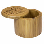 Totally Bamboo Salt Cellar Bamboo Storage Box with Magnetic Swivel Lid, 6 Ounce