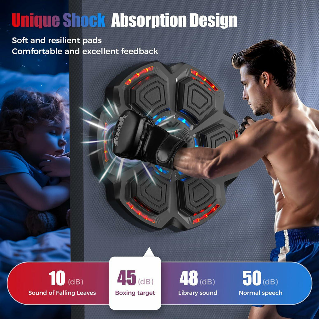 Music Boxing Machine for Adults Kids Smart Boxing Pad Training Machine,Wall