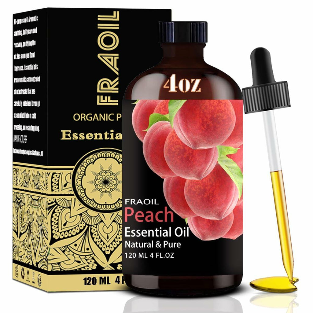 Peach Essential Oil, Peach Oil 4 Fl Oz 120ML for Diffuser Humidifier Yoga