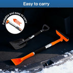 REALYOU 49.2" Car Snow Brush and Ice Scraper for Car Windshield, 3-in-1