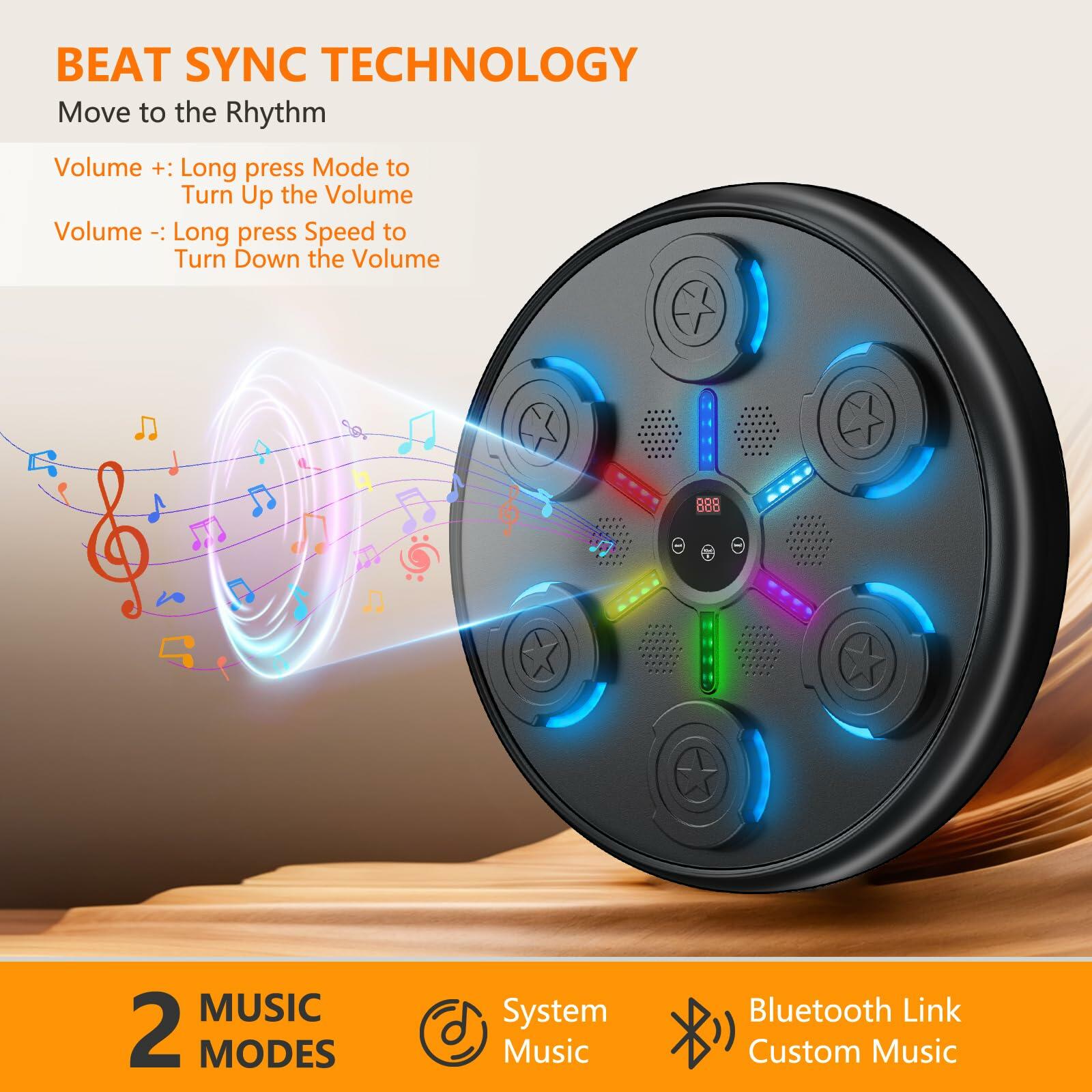 jiaao Music Boxing Machine, 2025 Upgrade Workout Machine for Adults Women Kids,