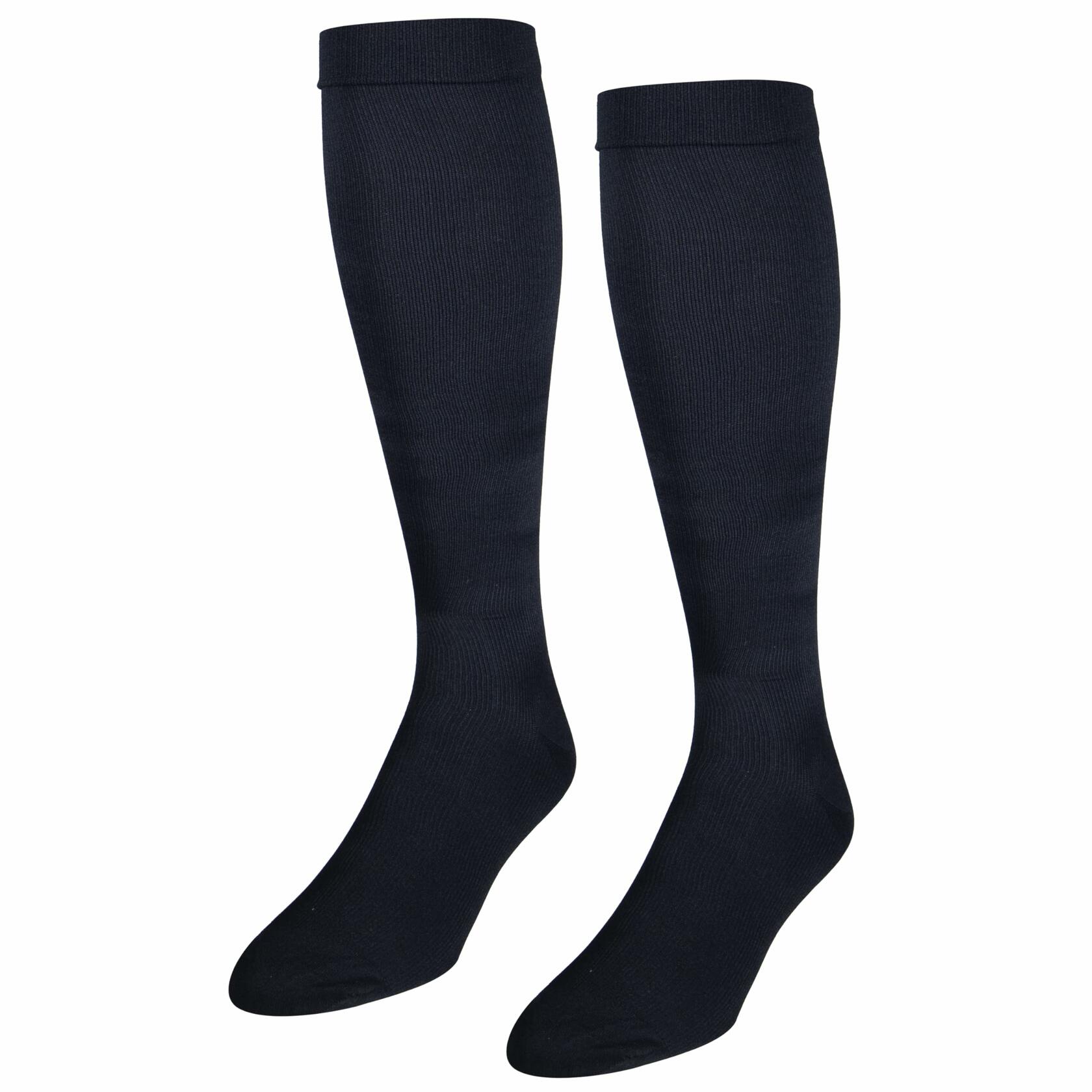 NuVein Men's Compression Socks, 15-20 mmHg Support, Dress Trouser Style, Over