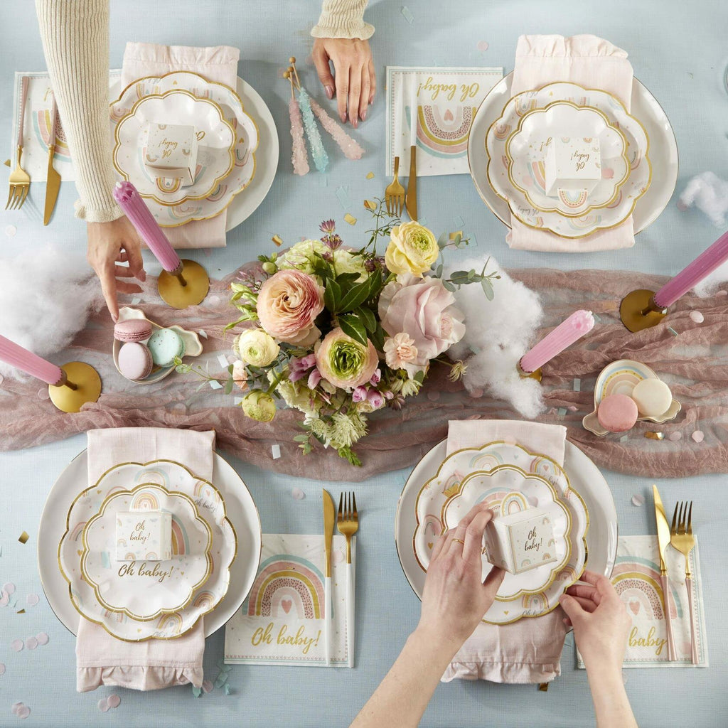 3-Pack Kate Aspen Boho Rainbow Baby Shower Decorations, One Size, Napkins