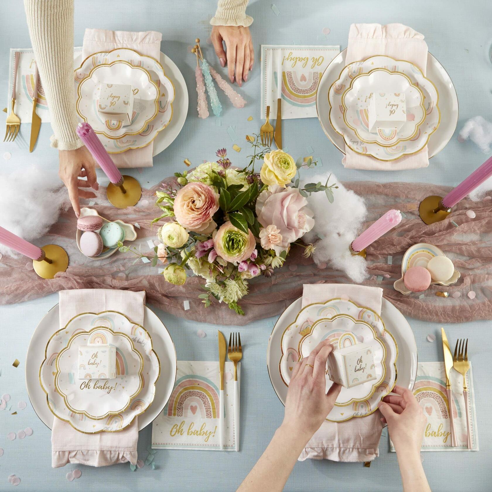 3-Pack Kate Aspen Boho Rainbow Baby Shower Decorations, One Size, Napkins
