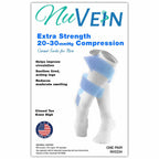 NuVein Compression Socks, 20-30 mmHg Support for Men, Padded Cushion Foot, Knee