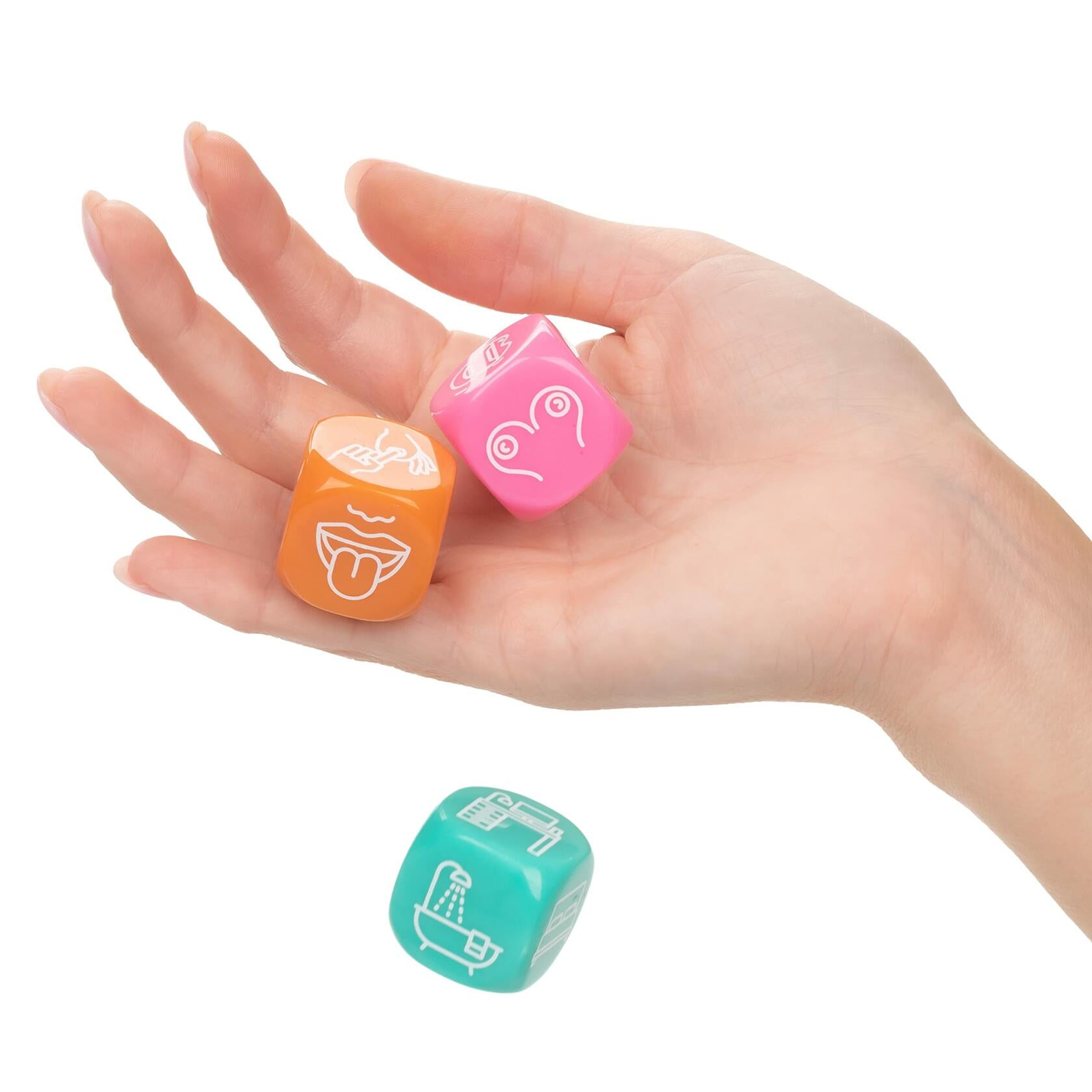 CalExotics Naughty Bits Roll with It Icon-Based Sex Dice Game - SE-4410-77-2