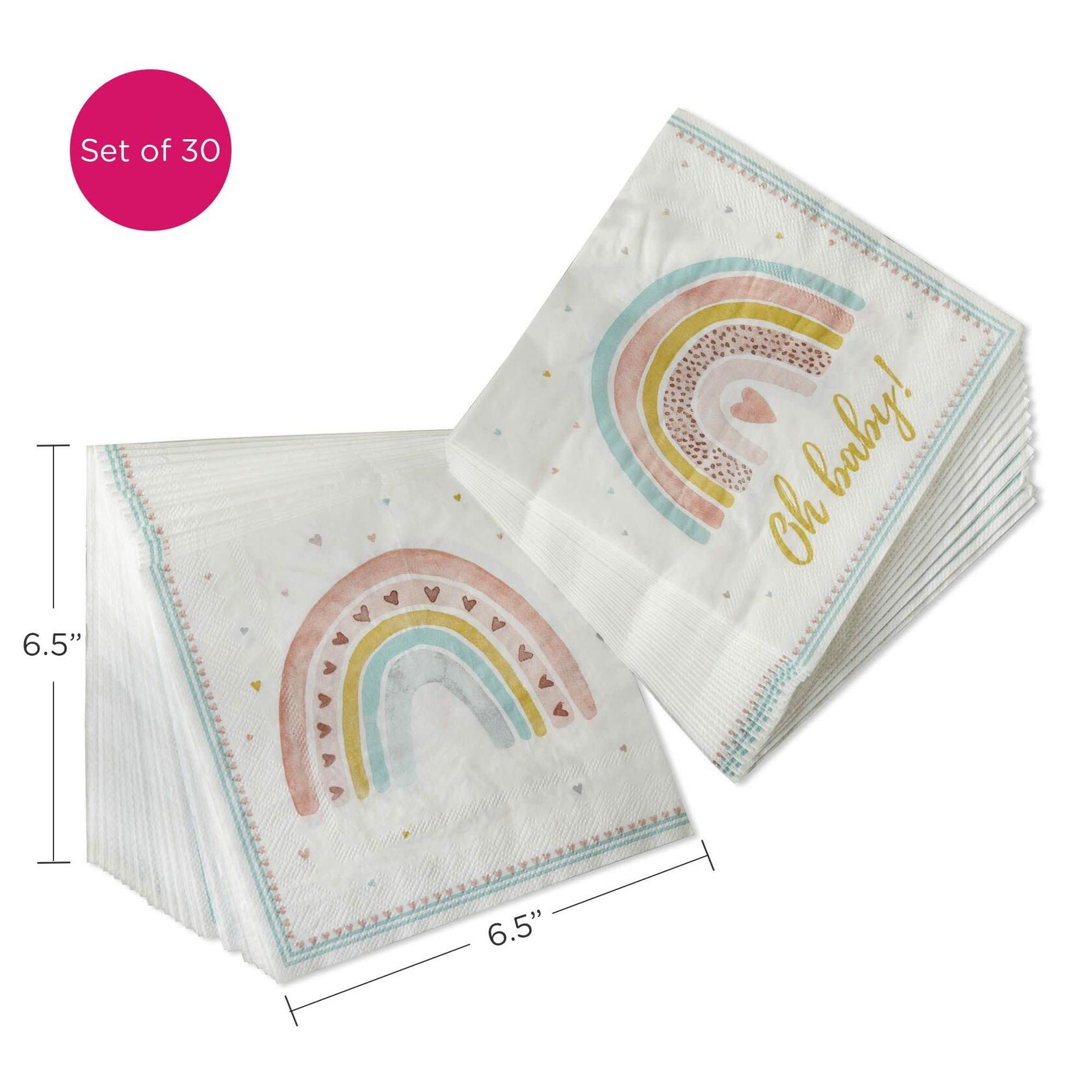 3-Pack Kate Aspen Boho Rainbow Baby Shower Decorations, One Size, Napkins