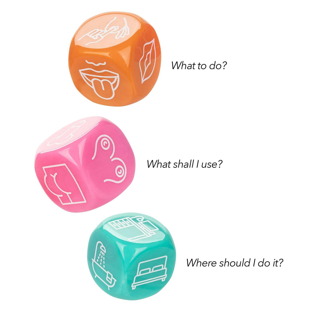 CalExotics Naughty Bits Roll with It Icon-Based Sex Dice Game - SE-4410-77-2