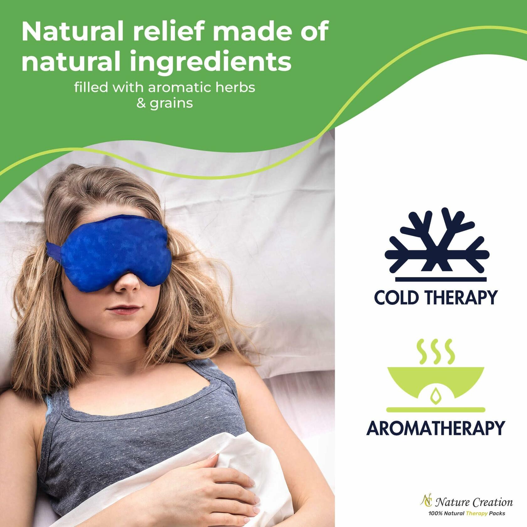 Pack of 1 Nature Creation Lavender Aromatherapy Sleeping Eye Mask Pillow -