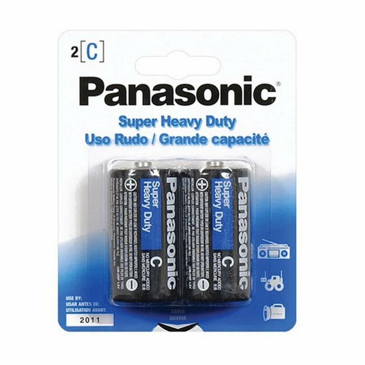 2 Count Panasonic Battery C Pack, ( packaging may Vary)