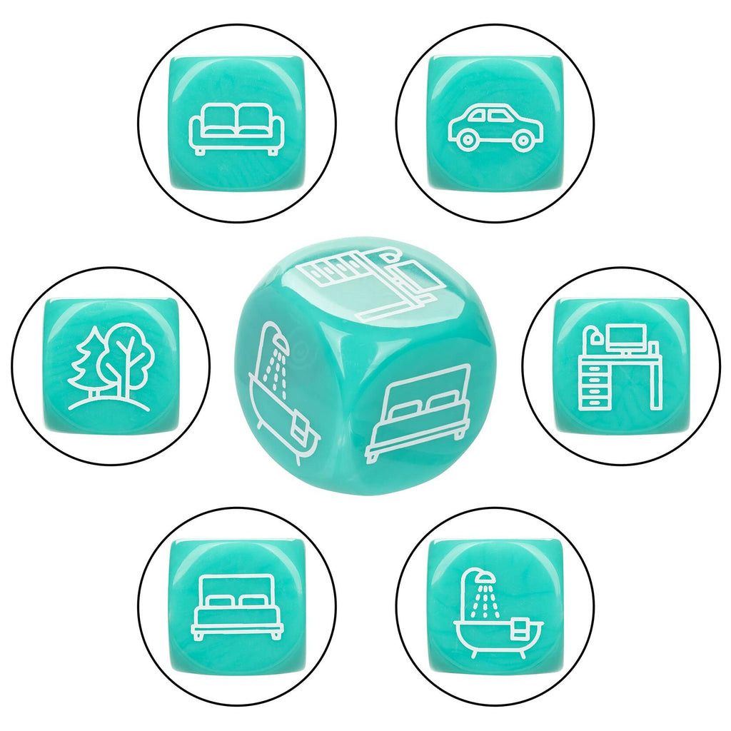 CalExotics Naughty Bits Roll with It Icon-Based Sex Dice Game - SE-4410-77-2