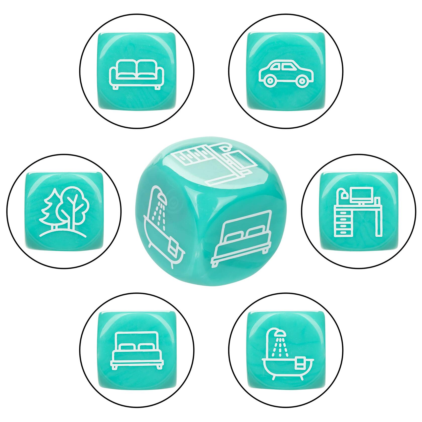 CalExotics Naughty Bits Roll with It Icon-Based Sex Dice Game - SE-4410-77-2