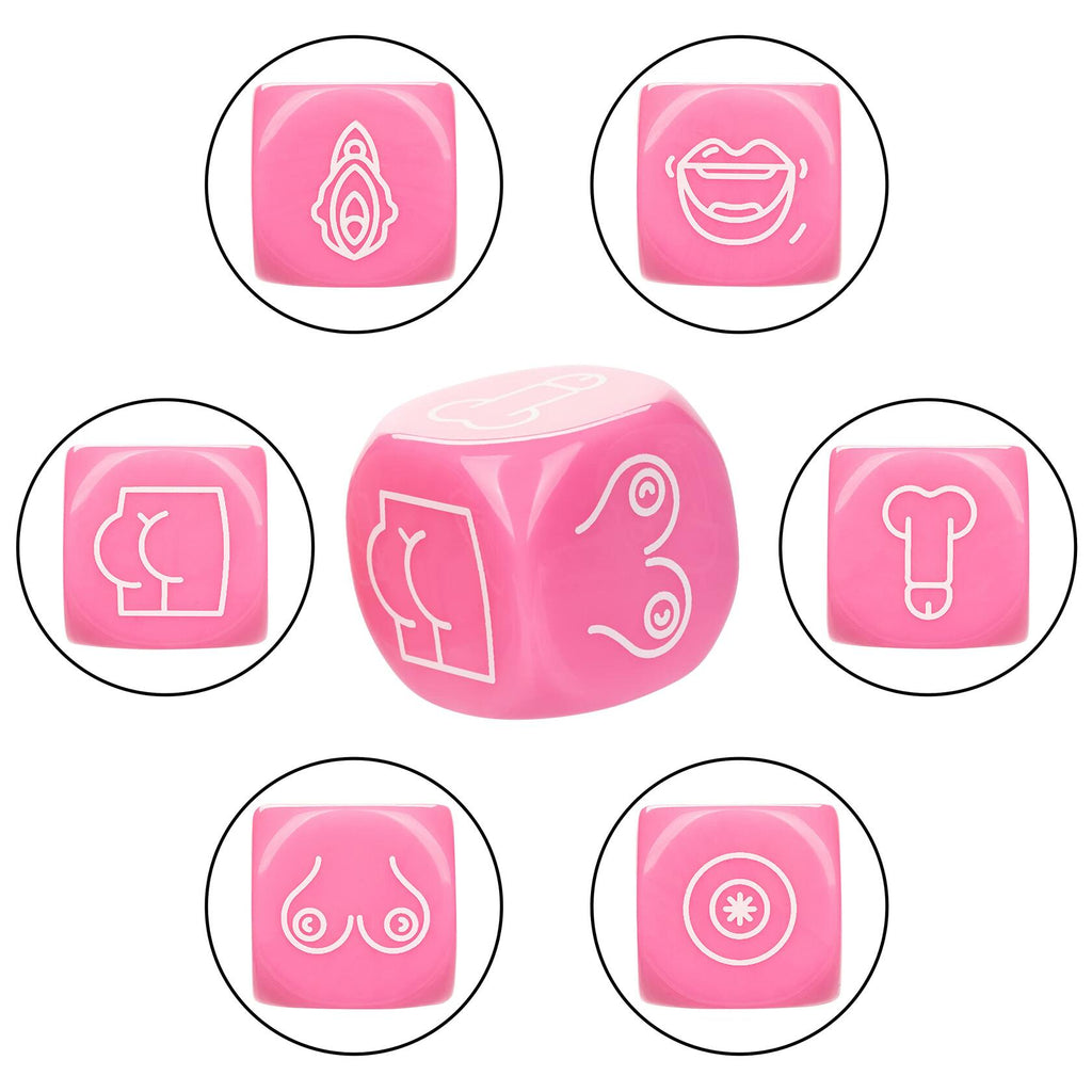 CalExotics Naughty Bits Roll with It Icon-Based Sex Dice Game - SE-4410-77-2