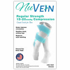 NuVein Compression Socks, 15-20 mmHg Support for Men, Padded Cushion Foot, Knee
