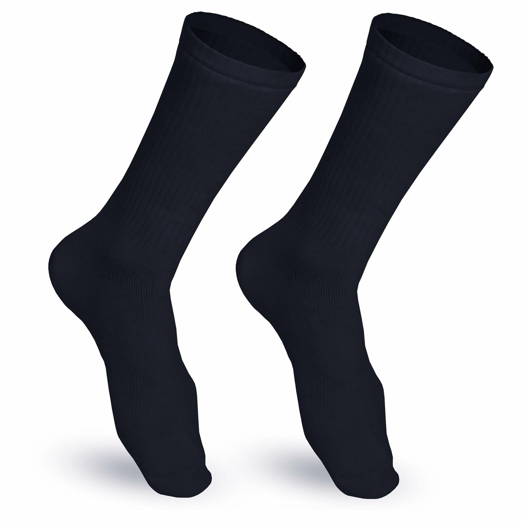 NuVein 15-20 mmHg Medical Compression Socks, Mid Calf Crew Length, Padded