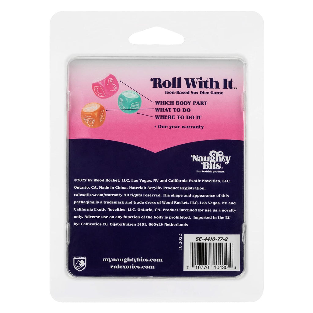 CalExotics Naughty Bits Roll with It Icon-Based Sex Dice Game - SE-4410-77-2