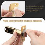 Gaurqiah Gold Passage Door Handles Without Lock and Key 10 Pack，Brushed Gold
