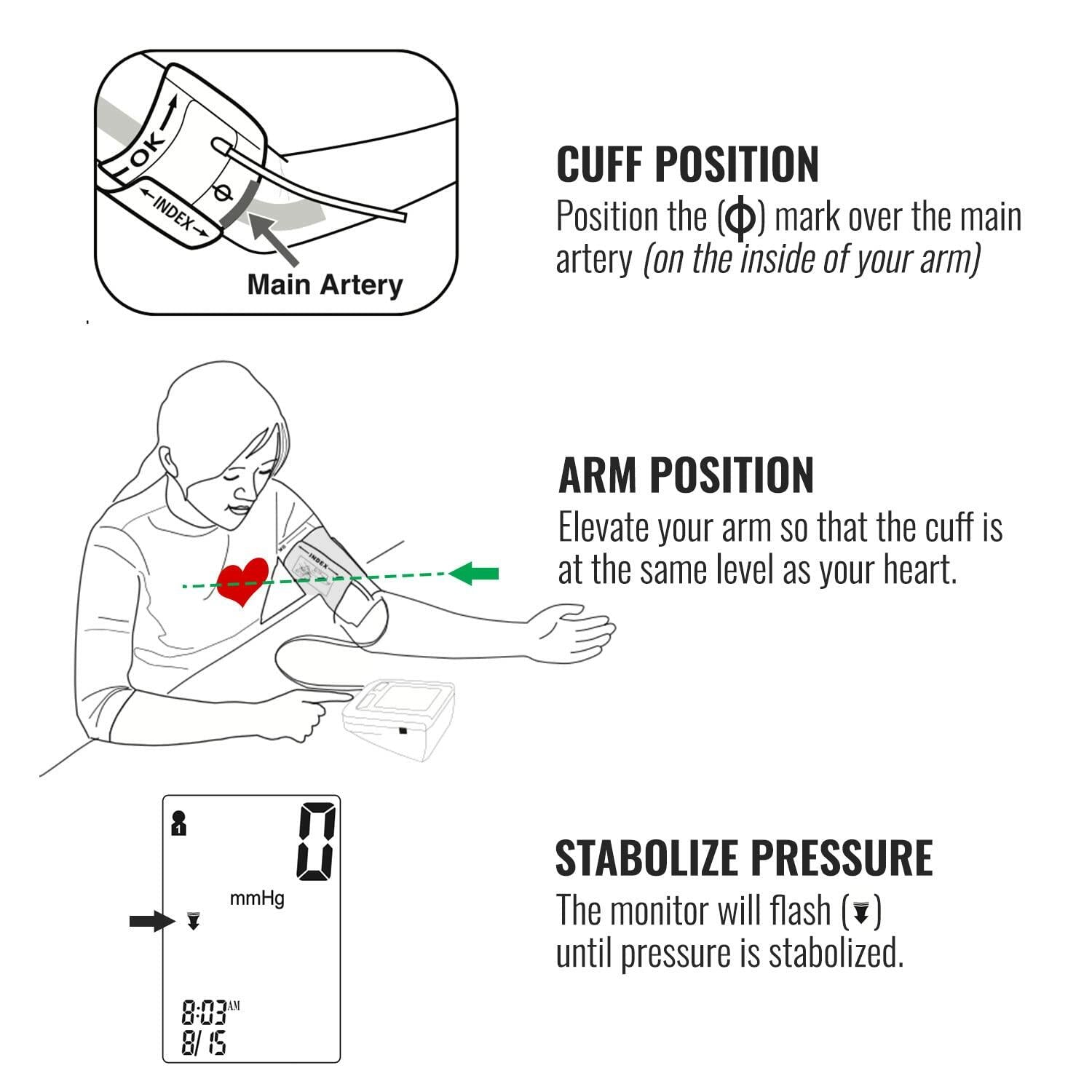 HealthSmart Digital Premium Blood Pressure Monitor with Automatic Upper Arm Cuff