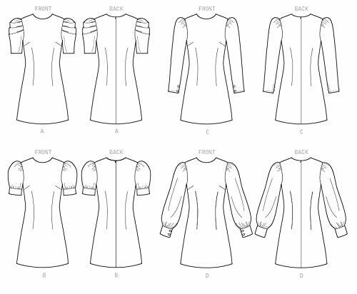 McCall's Women's Unlined Fitted Dress Sewing Patterns, Plus Sizes 18W-24W,