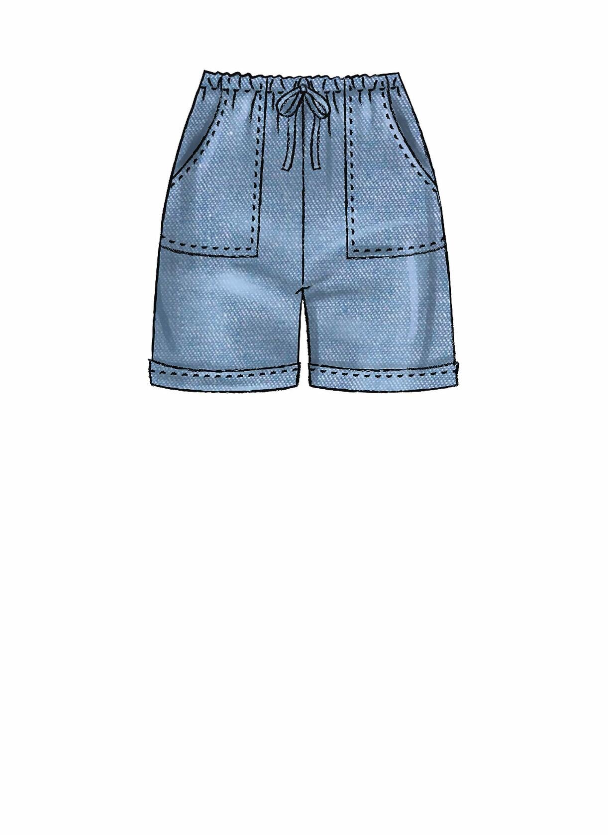 McCall's M7966CCE Learn Girl's Shorts and Pants Sewing Patterns, Sizes 3-6,