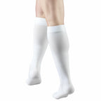 White XL Truform Surgical Stockings, 18 mmHg Compression for Men and Women, Knee