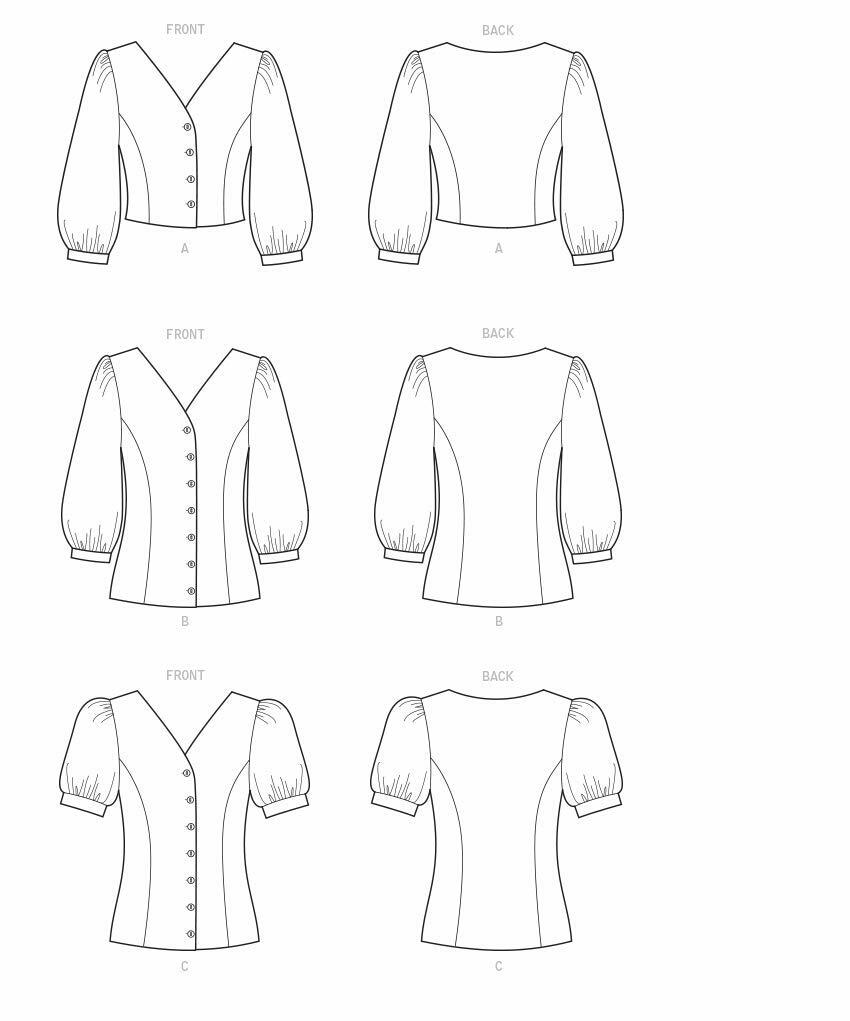 McCall's Pattern Misses' Tops, E5 (14-16-18-20-22) Various