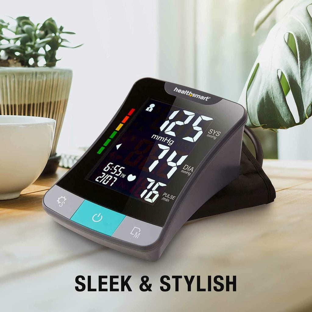 HealthSmart Digital Premium Blood Pressure Monitor with Automatic Upper Arm Cuff