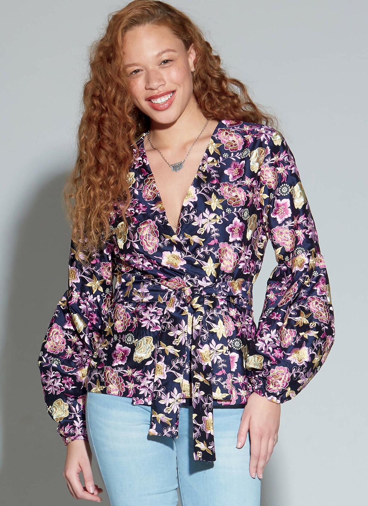 McCall's M7817 Women's V-Neck and Bell Sleeve Jacket Sewing Patterns by Khaliah
