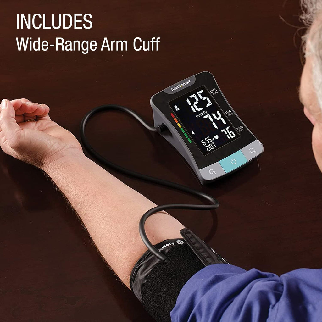 HealthSmart Digital Premium Blood Pressure Monitor with Automatic Upper Arm Cuff