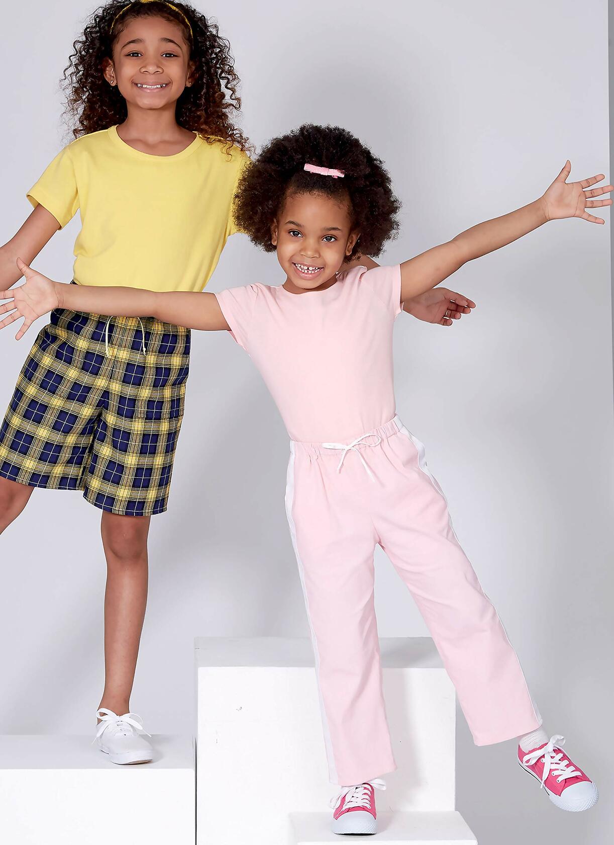 McCall's M7966CCE Learn Girl's Shorts and Pants Sewing Patterns, Sizes 3-6,