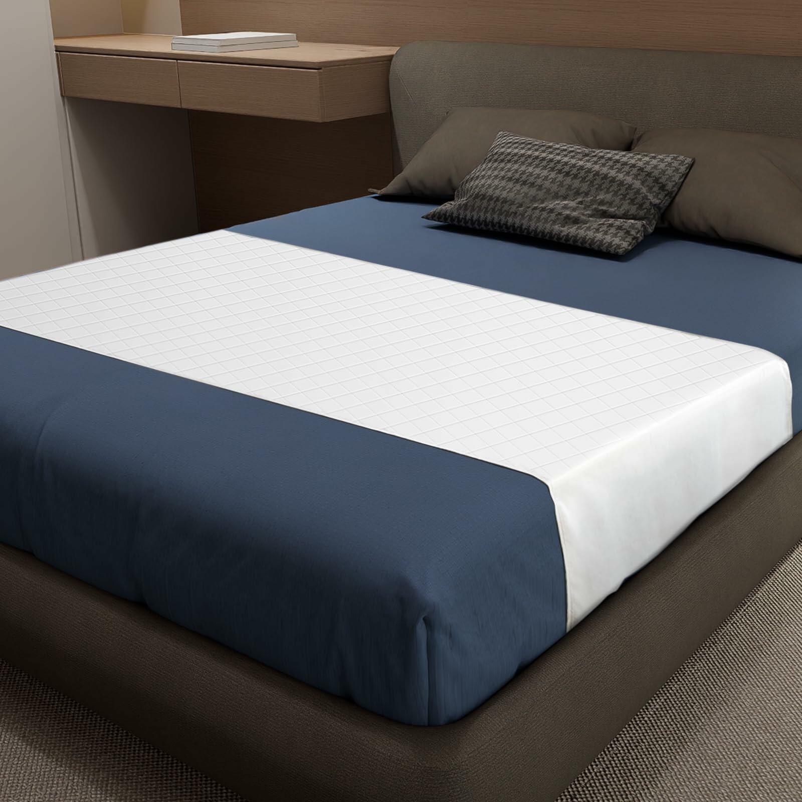 1 Pack Bed Pads Washable Waterproof, King (76" x 36") Incontinence Bed Pads &
