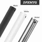 DPXMYG 60 inch Ceiling Fan Downrod with Extension Cord, 5 FT Black Downrod for
