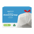 120 Count 13 Gallon Amazon Basics Flextra Tall Kitchen Drawstring Trash Bags