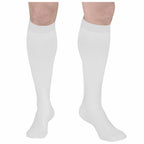 White XL Truform Surgical Stockings, 18 mmHg Compression for Men and Women, Knee