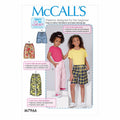 McCall's M7966CCE Learn Girl's Shorts and Pants Sewing Patterns, Sizes 3-6,