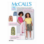 McCall's M7966CCE Learn Girl's Shorts and Pants Sewing Patterns, Sizes 3-6,
