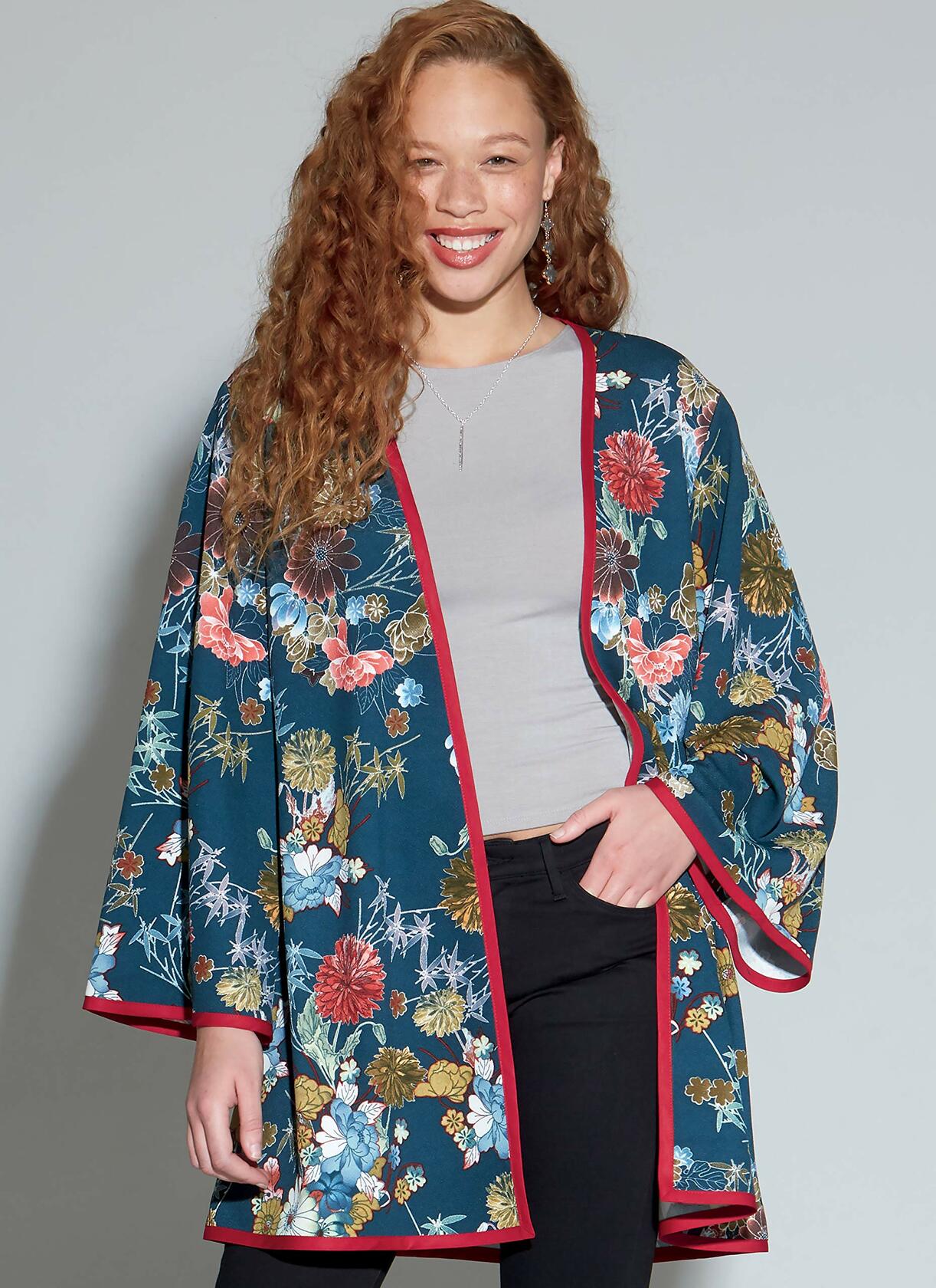 McCall's M7817 Women's V-Neck and Bell Sleeve Jacket Sewing Patterns by Khaliah