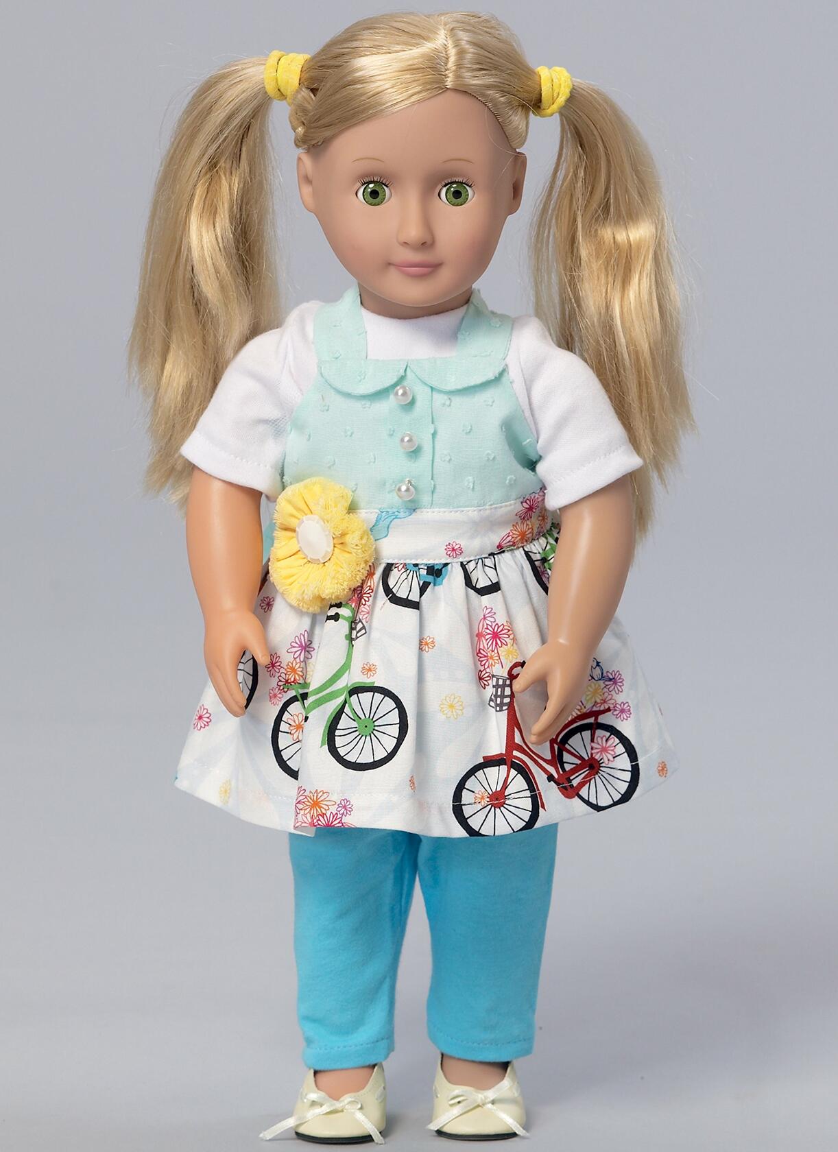 McCall's Misses'/Girls'/18" Dolls' Matching Full Aprons Sewing Pattern